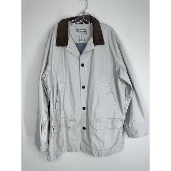 L.L. Bean Jackets & Blazers - PLUS SIZE LL Bean Jacket 2XL TALL Field Coat Barn Chore‎ Canvas Corduroy Collar